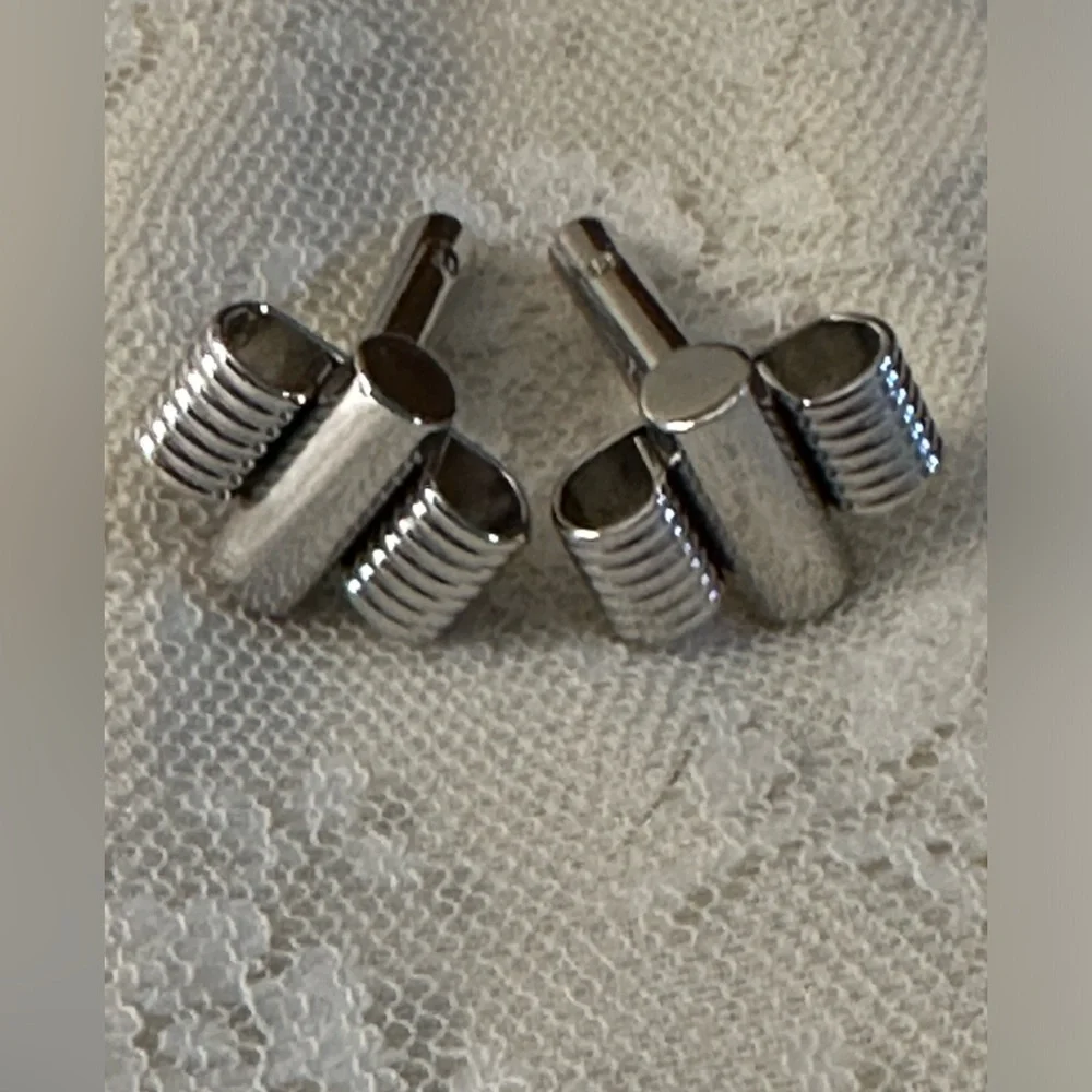 Cuff Links Silver Toned Vintage